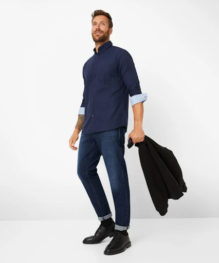 Hemden lange mouw navy BRAX - Image 3
