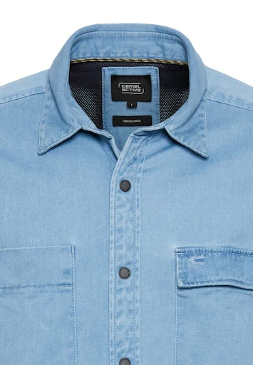 Hemden lange mouw navy Camel active - Image 3