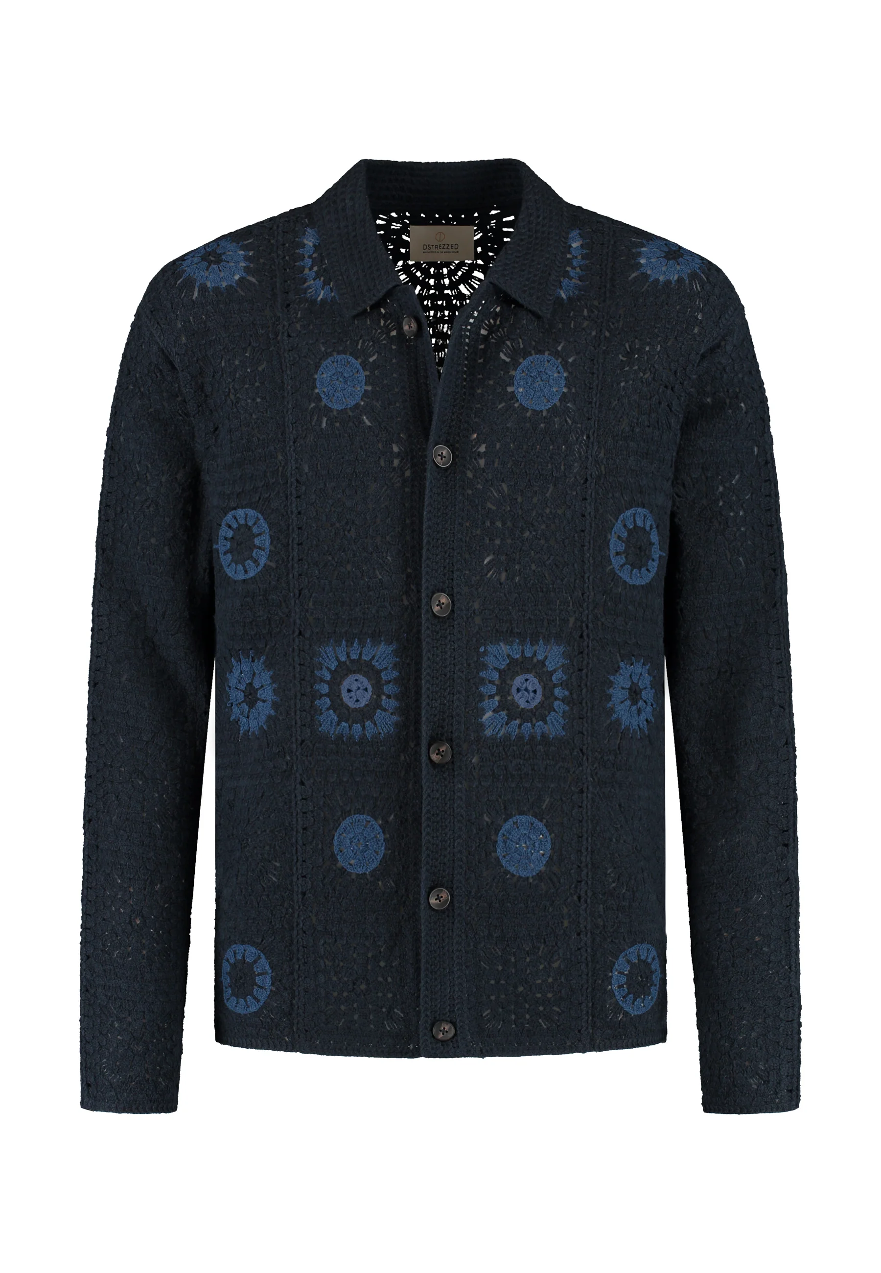 Hemden lange mouw navy Dstrezzed - Image 2