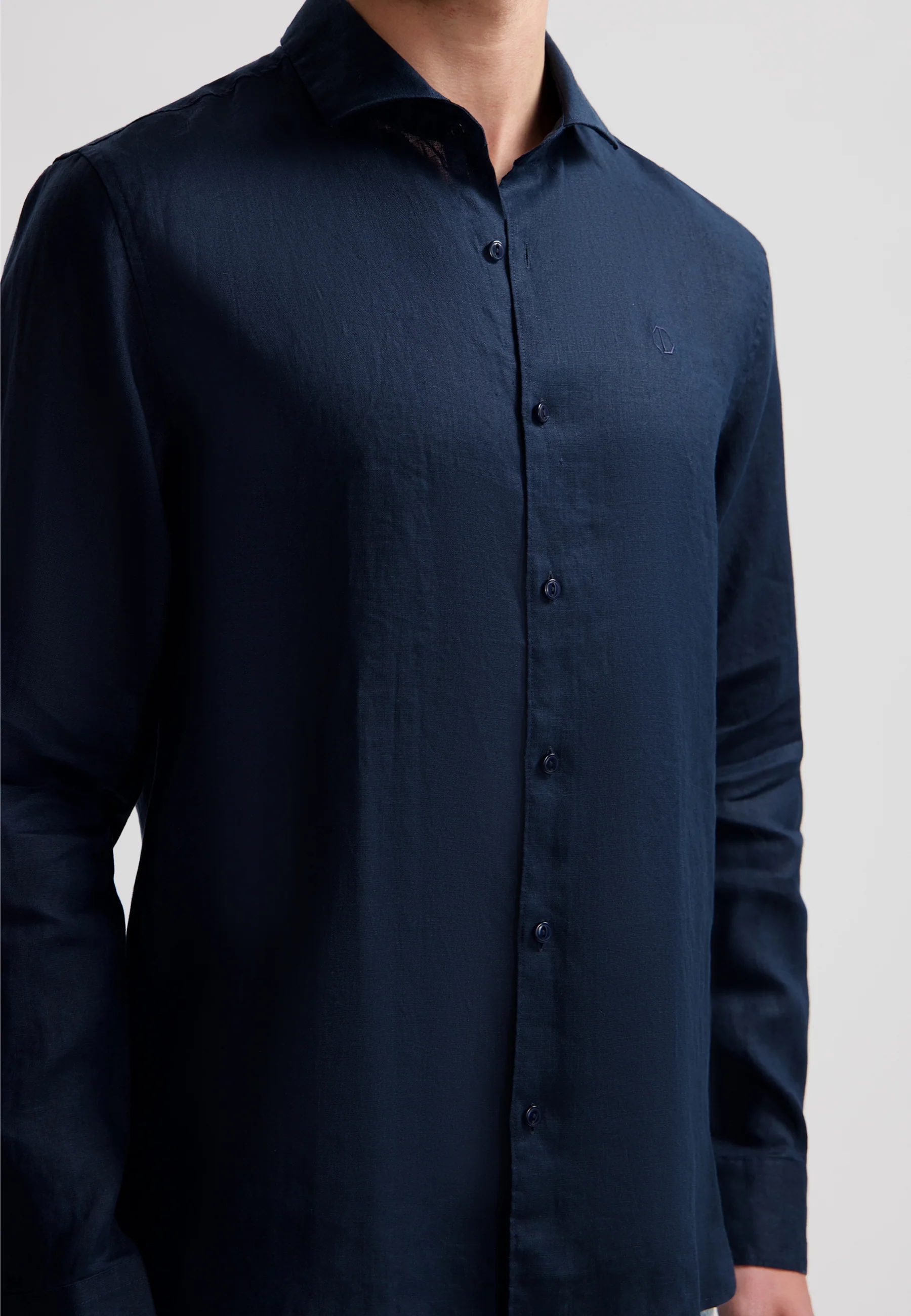 Hemden lange mouw navy Dstrezzed - Image 2