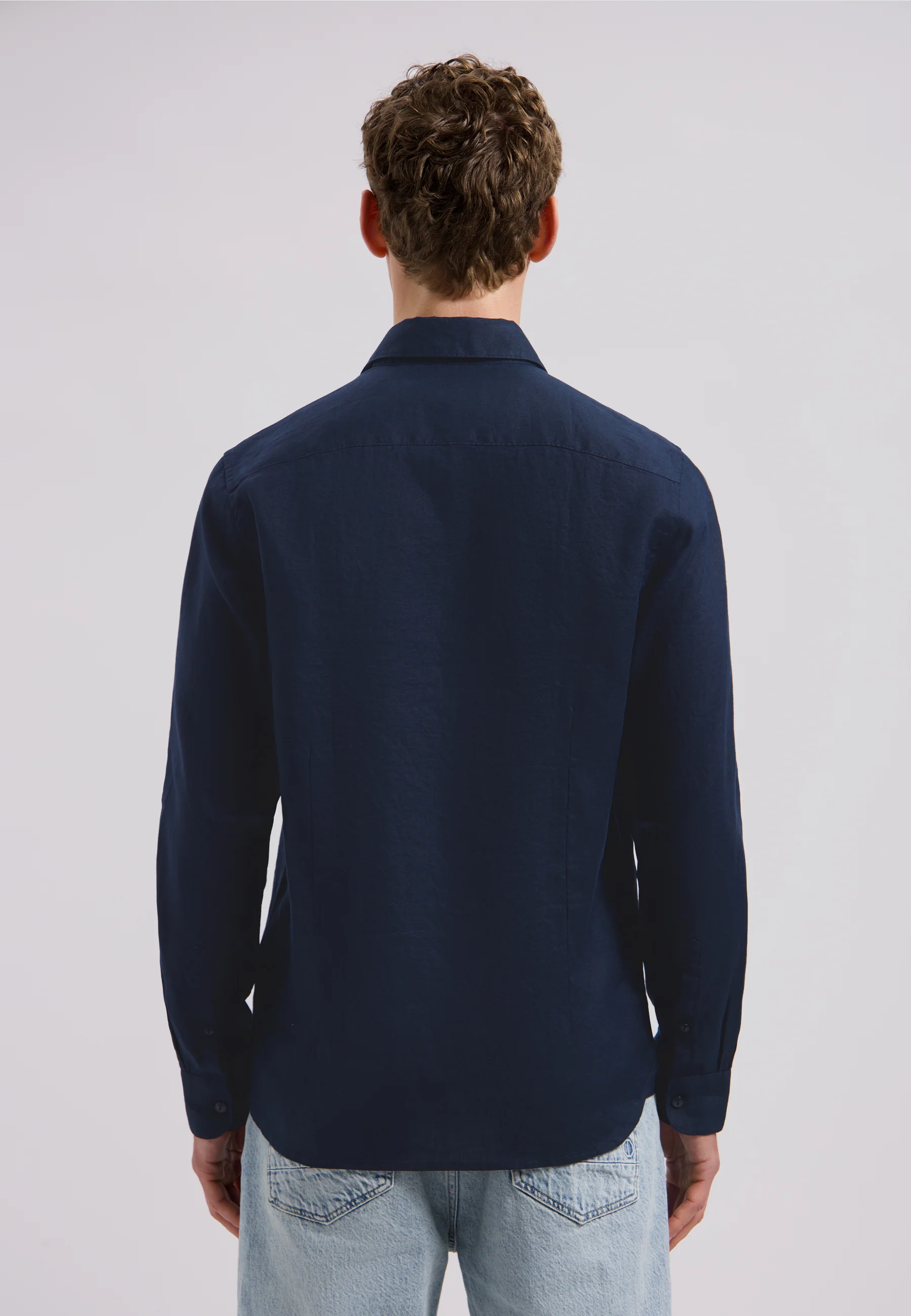 Hemden lange mouw navy Dstrezzed - Image 3
