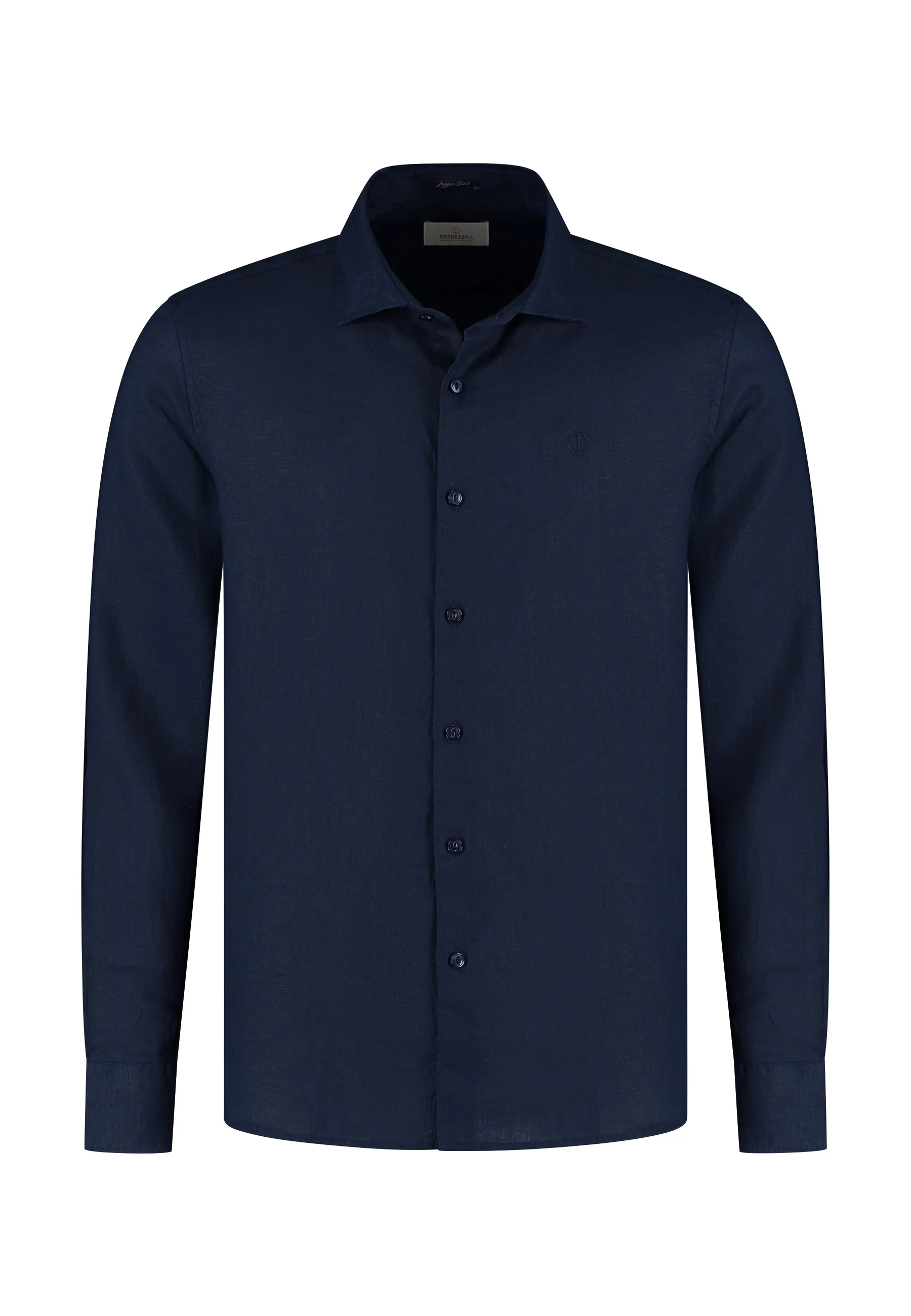 Hemden lange mouw navy Dstrezzed - Image 4