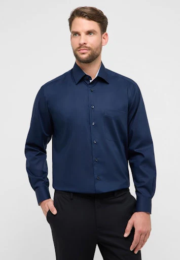 Hemden lange mouw navy ETERNA - Image 2
