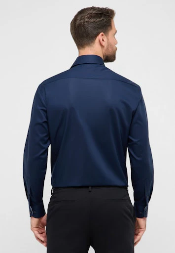 Hemden lange mouw navy ETERNA - Image 4