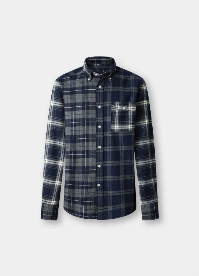 Hemden lange mouw navy Façonnable - Image 2