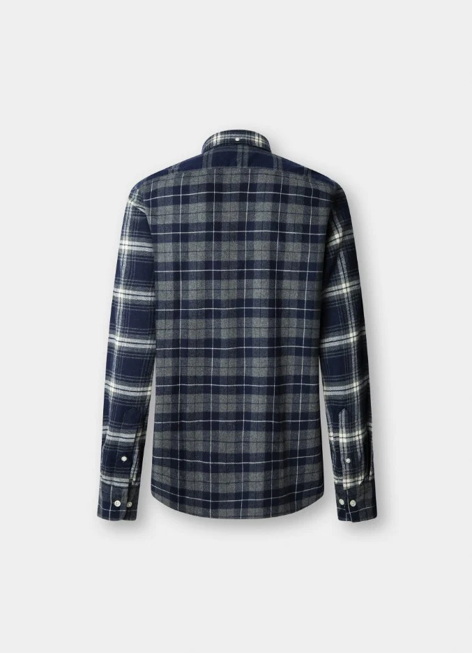 Hemden lange mouw navy Façonnable - Image 3