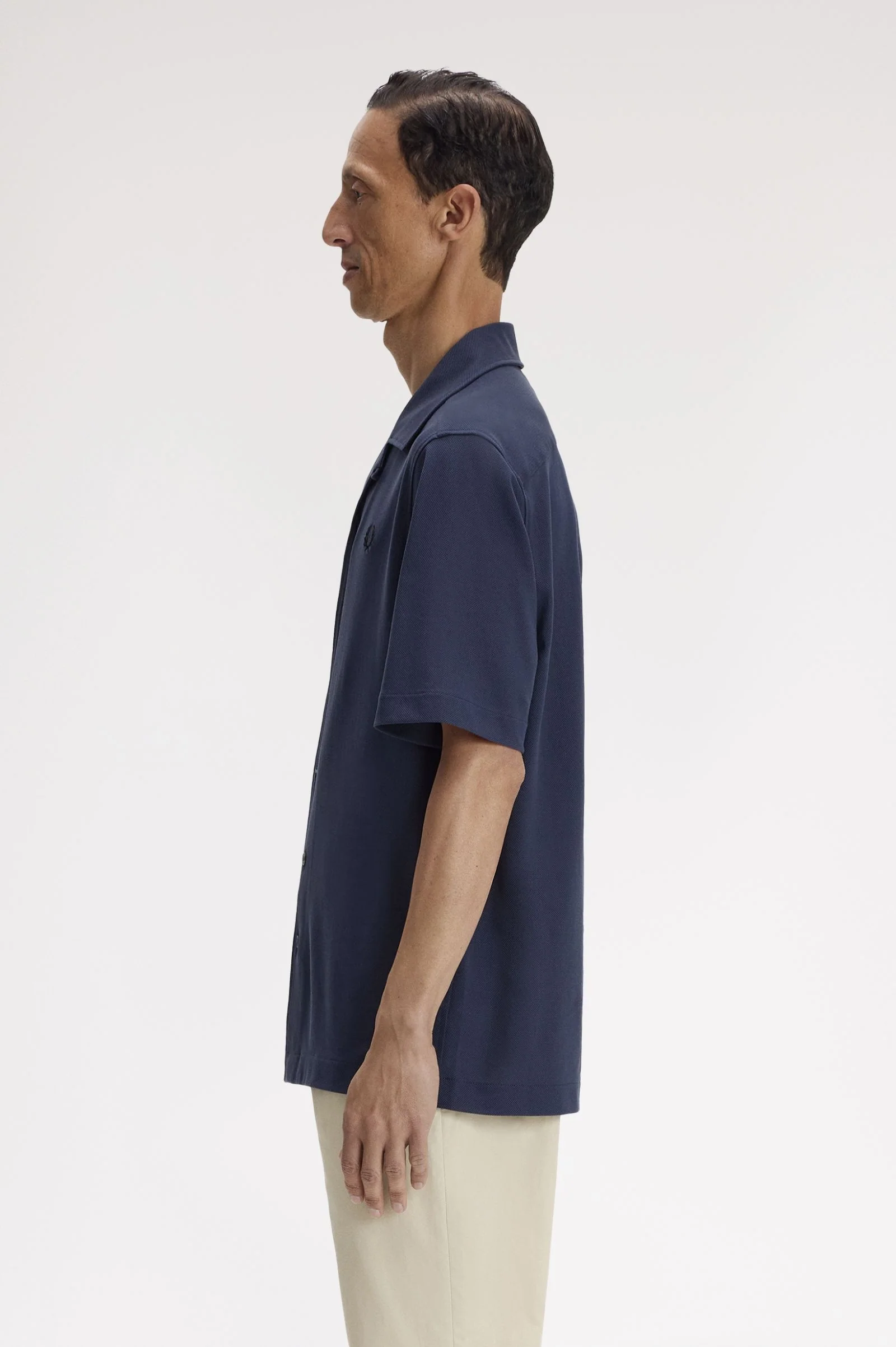 Hemden lange mouw navy Fred Perry - Image 4