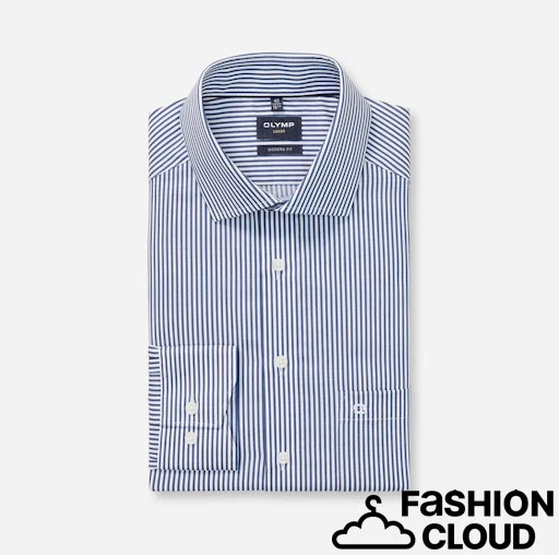 Hemden lange mouw navy OLYMP