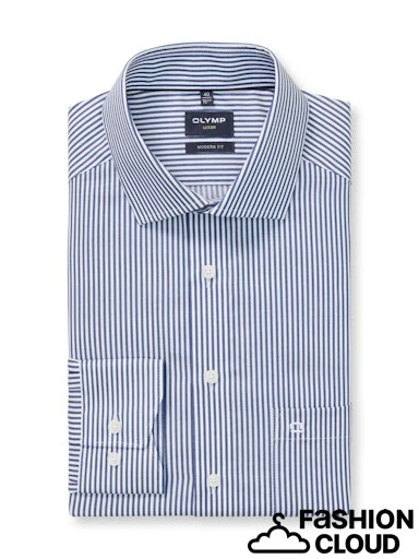 Hemden lange mouw navy OLYMP - Image 4