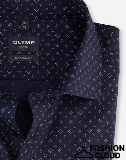 Hemden lange mouw navy OLYMP - Image 3