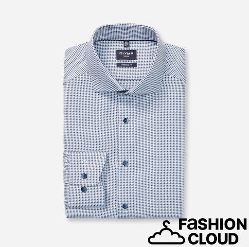 Hemden lange mouw navy OLYMP