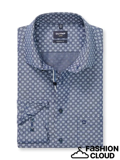 Hemden lange mouw navy OLYMP - Image 4