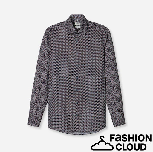 Hemden lange mouw navy OLYMP