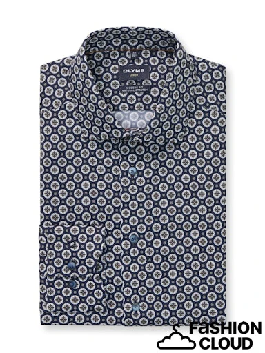 Hemden lange mouw navy OLYMP - Image 4