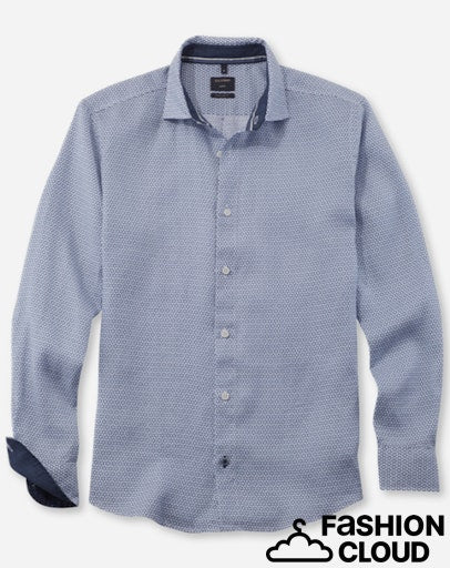 Hemden lange mouw navy OLYMP - Image 2