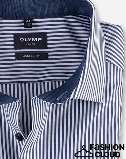 Hemden lange mouw navy OLYMP - Image 3