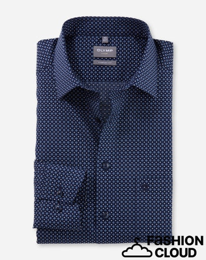 Hemden lange mouw navy OLYMP - Image 2