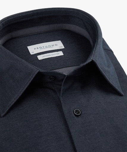 Hemden lange mouw navy Profuomo - Image 2
