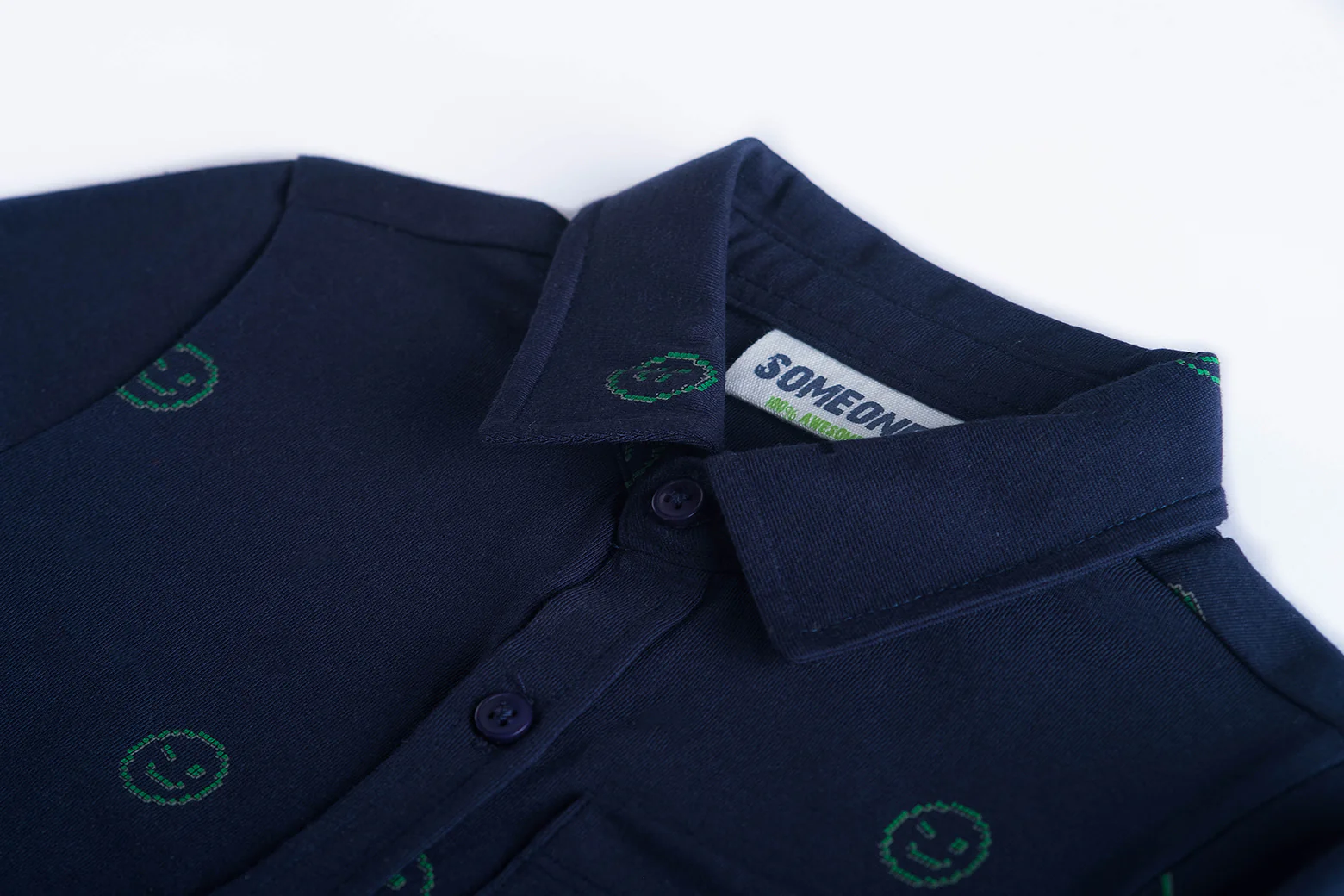 Hemden lange mouw navy Someone - Image 3