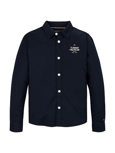 Hemden lange mouw navy Tommy Hilfiger - Image 4