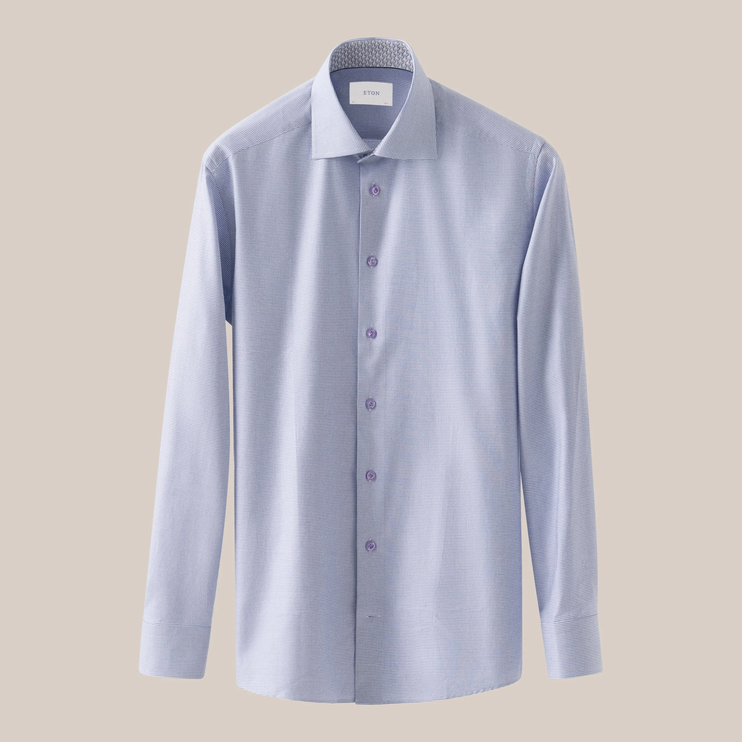 Hemden lange mouw paars ETON SHIRT - Image 3