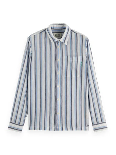 Hemden lange mouw paars Scotch & Soda