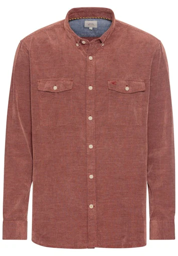 Hemden lange mouw rood Camel active