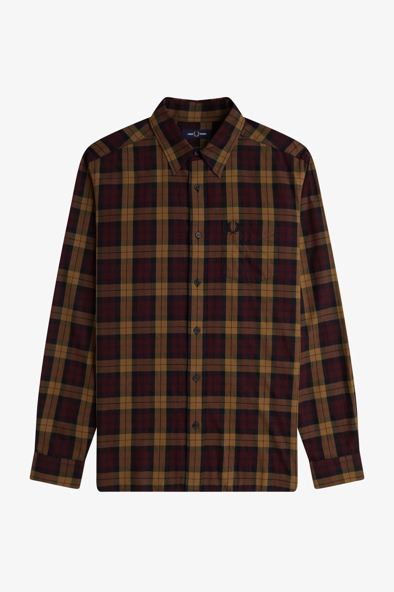 Hemden lange mouw rood Fred Perry - Image 3