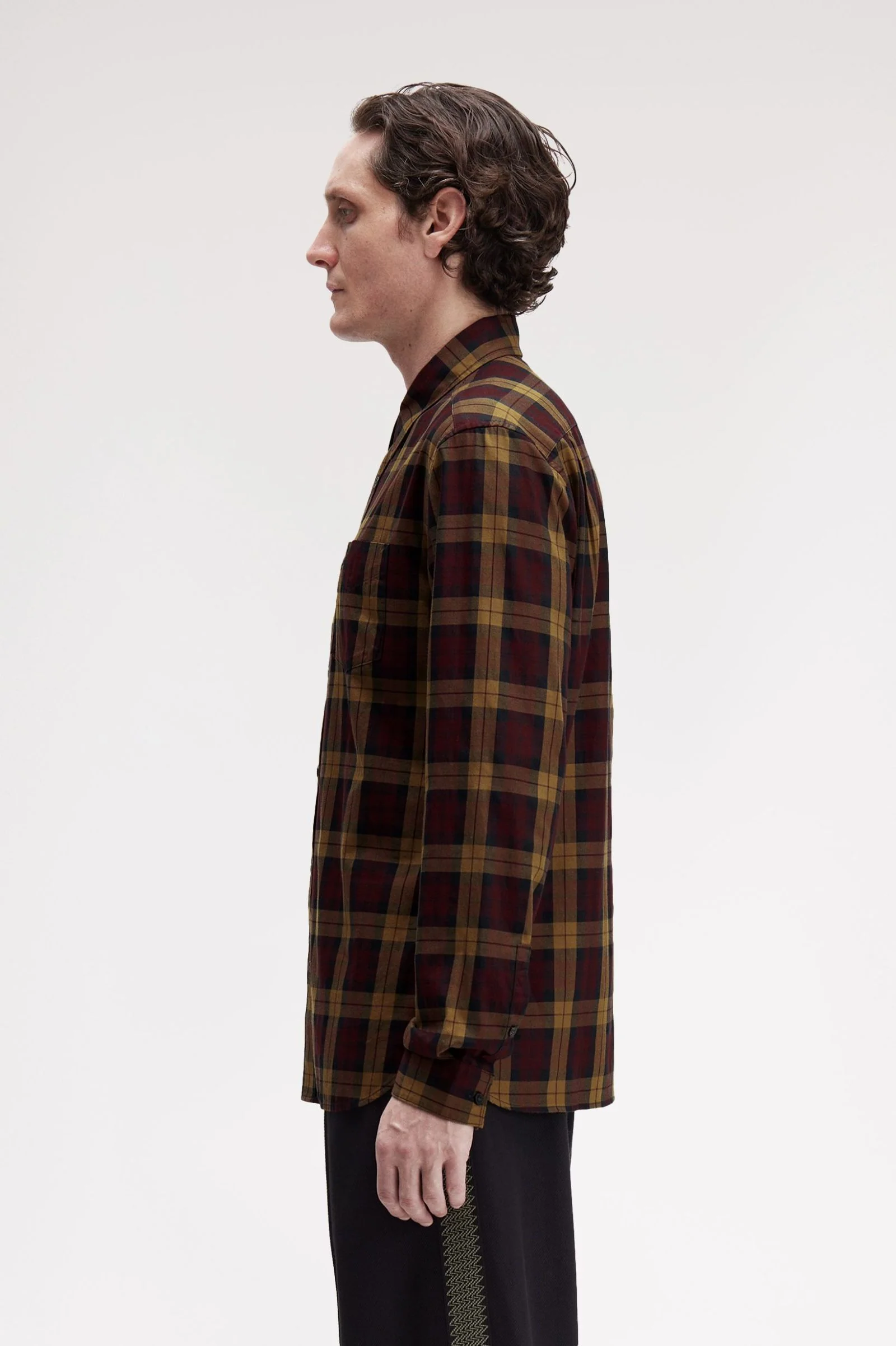 Hemden lange mouw rood Fred Perry - Image 4
