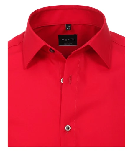Hemden lange mouw rood VENTI - Image 3