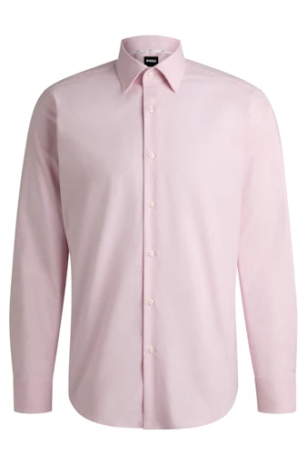 Hemden lange mouw roze Boss Men Black