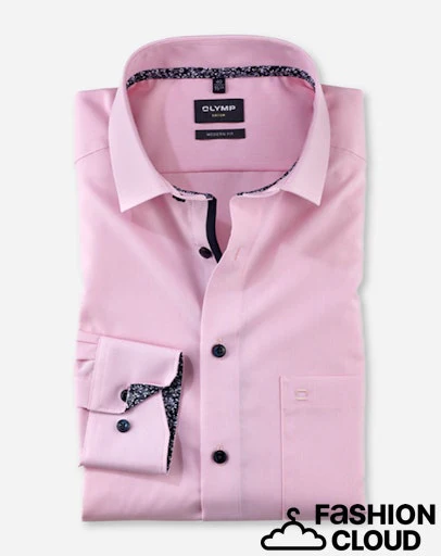 Hemden lange mouw roze OLYMP - Image 2