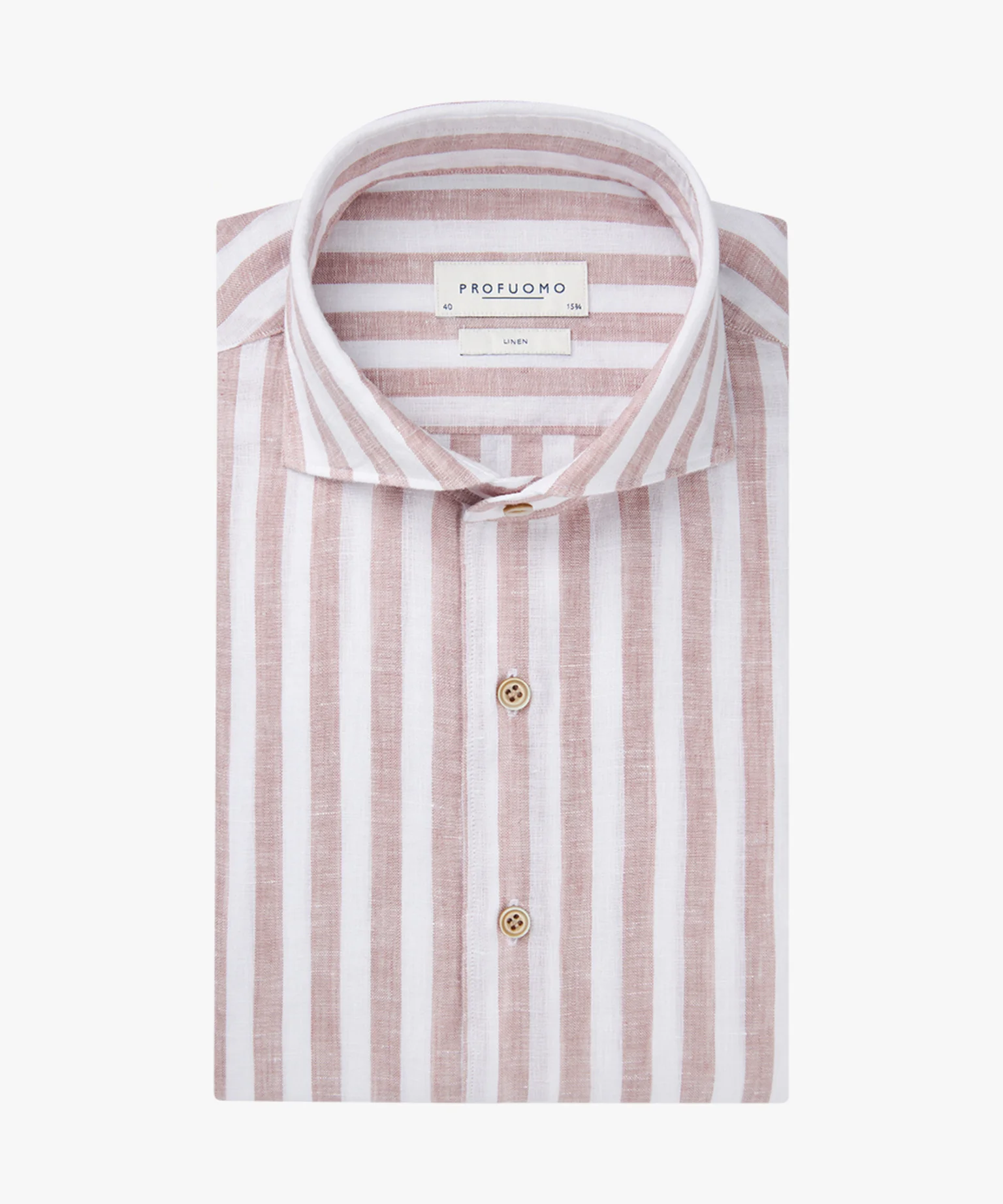 Hemden lange mouw roze Profuomo