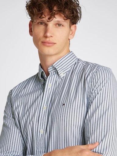 Hemden lange mouw blauw Tommy Hilfiger - Image 4