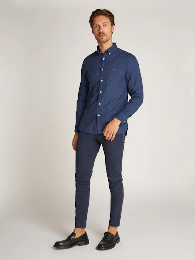 Hemden lange mouw blauw Tommy Hilfiger - Image 2