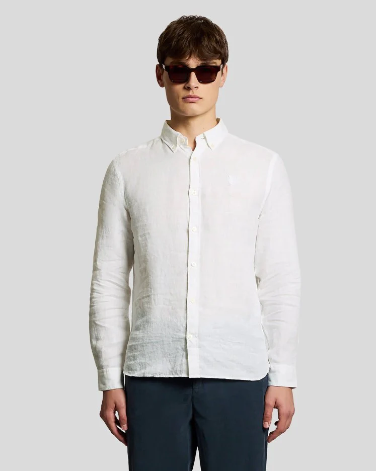 Hemden lange mouw wit Lyle & Scott