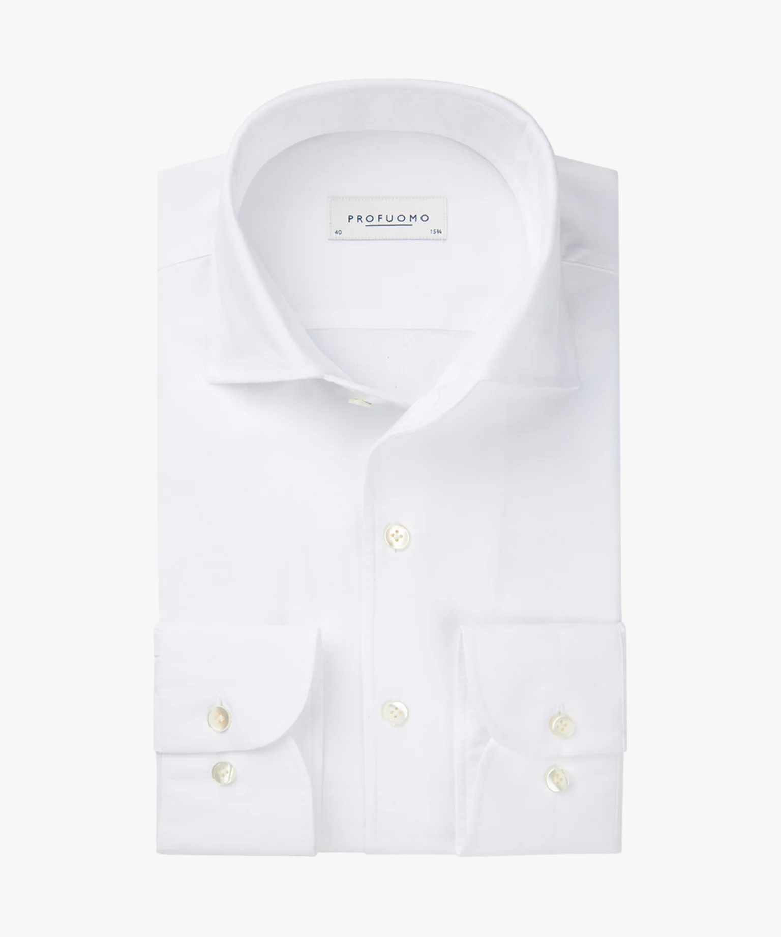 Hemden lange mouw wit Profuomo