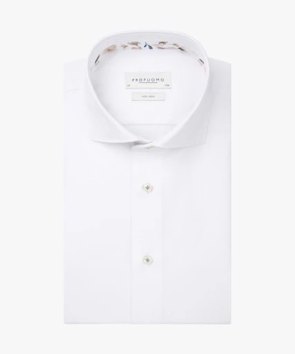 Hemden lange mouw wit Profuomo