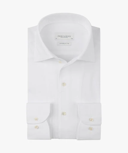 Hemden lange mouw wit Profuomo
