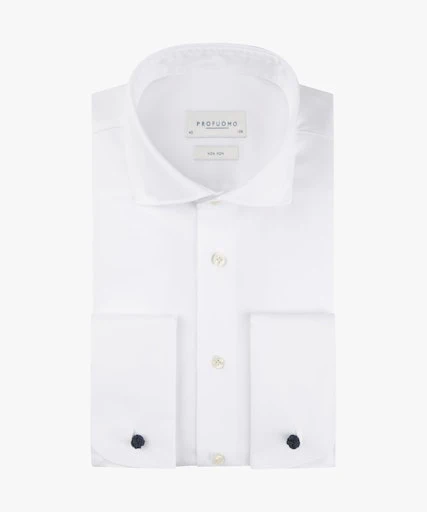 Hemden lange mouw wit Profuomo