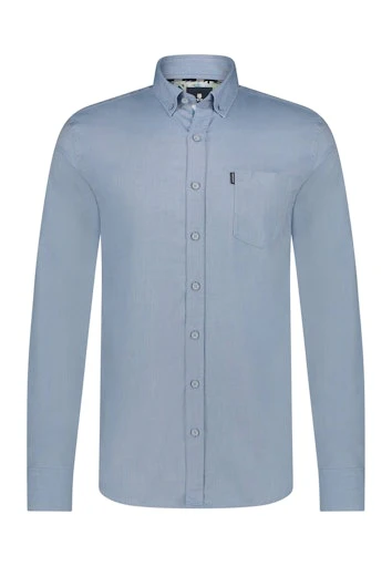 Hemden lange mouw blauw State of Art