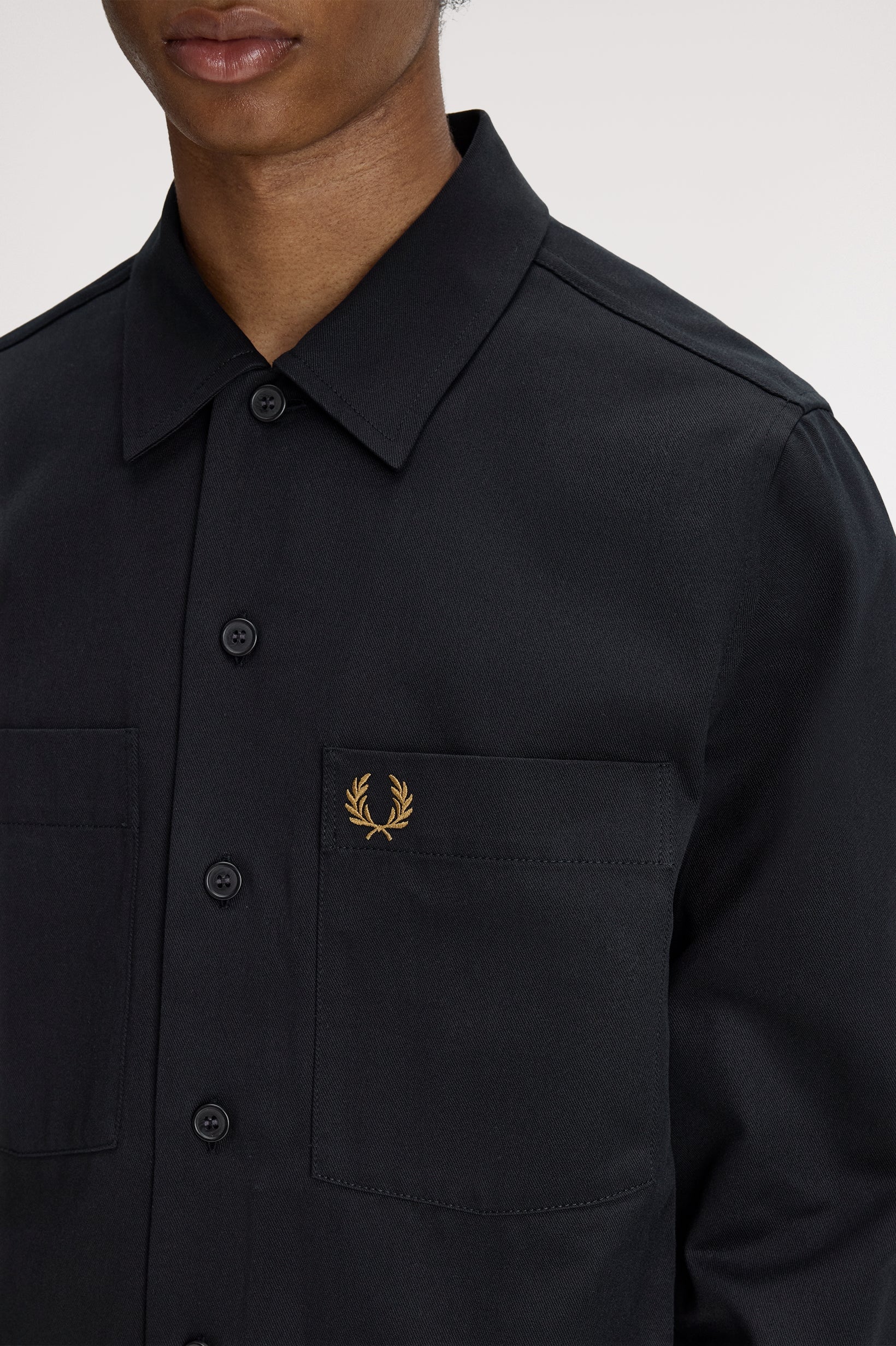 Hemden lange mouw zwart Fred Perry - Image 3