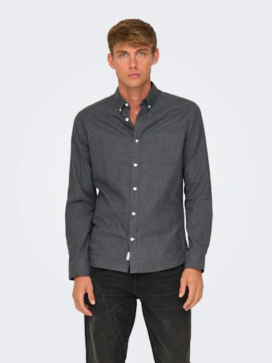 Hemden lange mouw zwart ONLY&SONS - Image 3