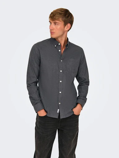 Hemden lange mouw zwart ONLY&SONS - Image 7