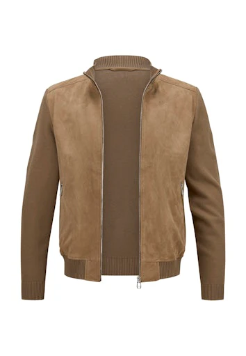 Leren jassen beige Milestone - Image 3