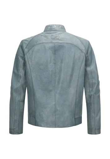 Leren jassen blauw Milestone - Image 2