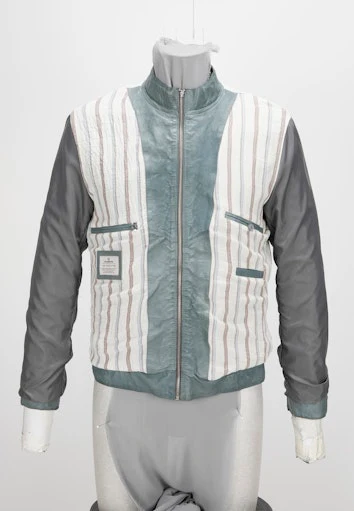 Leren jassen blauw Milestone - Image 5