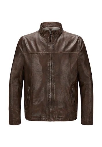 Leren jassen bruin Milestone