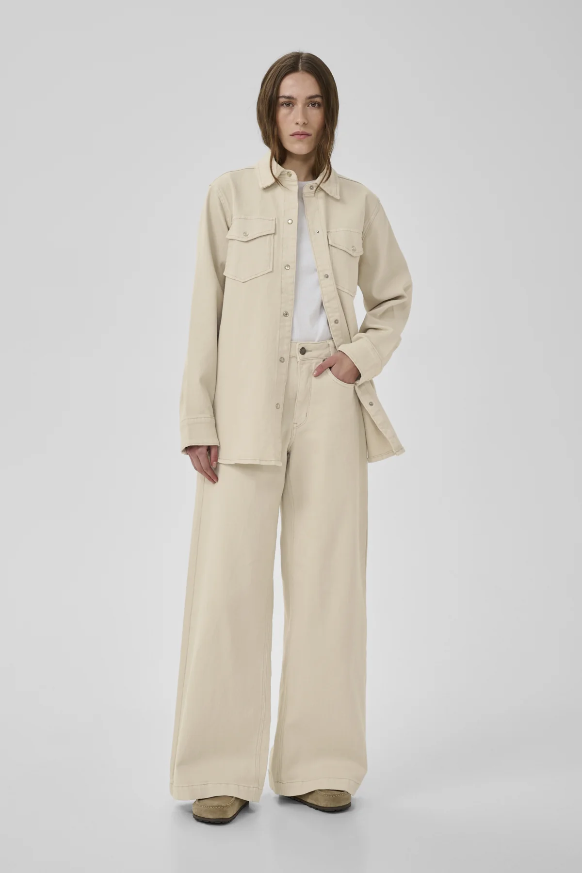 Jeans beige My Essential Wardrobe