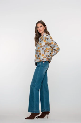 Jeans blauw Geisha - Image 5
